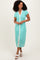 Jade Striped Button Down Midi Dress