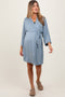 Blue Delivery/Nursing Maternity Robe
