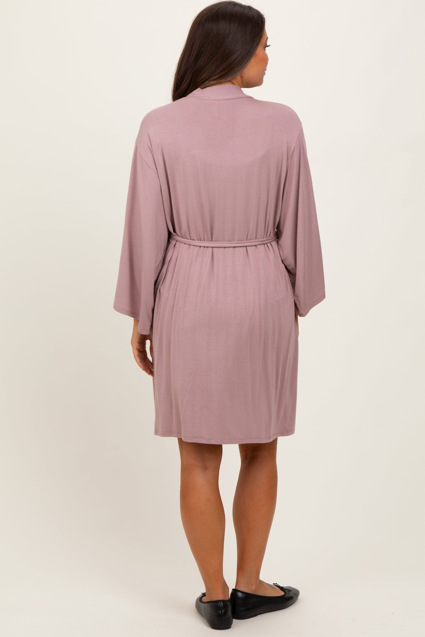 Mauve Delivery/Nursing Maternity Robe