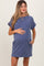 Light Navy Maternity Mini T-Shirt Dress