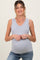 Heather Grey Basic V-Neck Maternity Tank Top