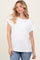 Ivory Key Hole Back Detail Top