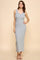 Heather Gray V-Neck Tank Maxi Dress
