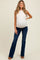 Navy Blue Classic Bootcut Maternity Jeans