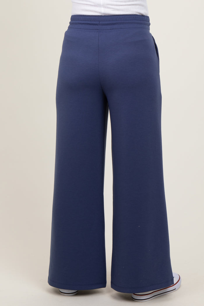 Navy Drawstring Maternity Lounge Pants