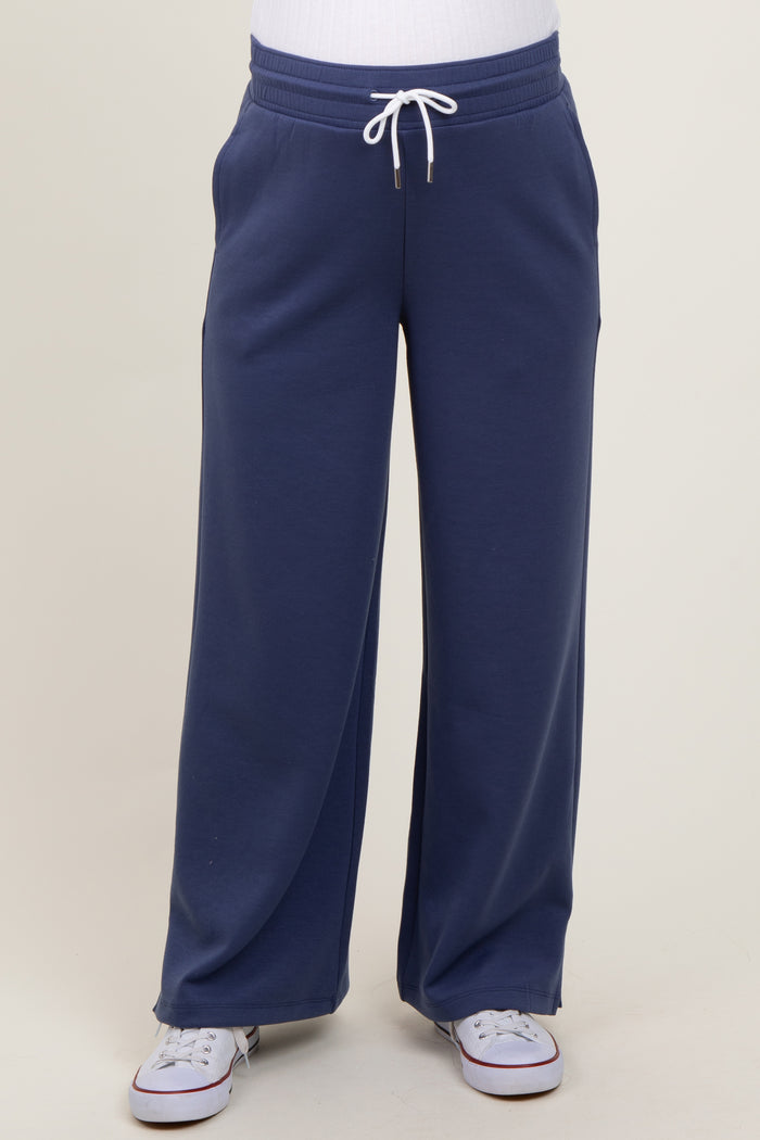 Navy Drawstring Maternity Lounge Pants