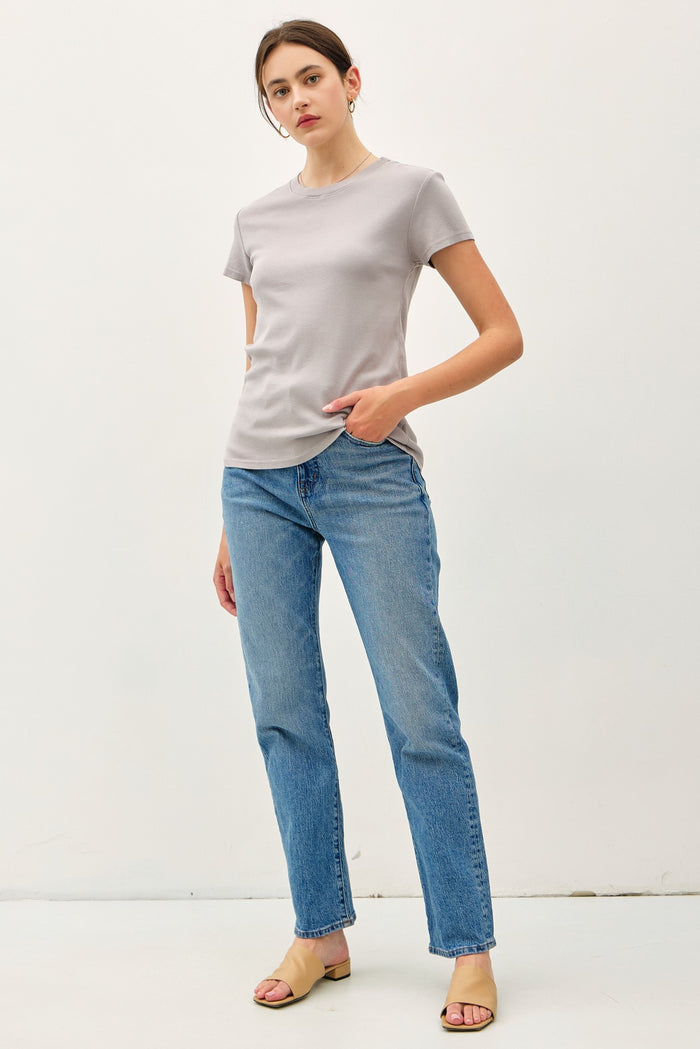 Grey Classic Crewneck T-Shirt