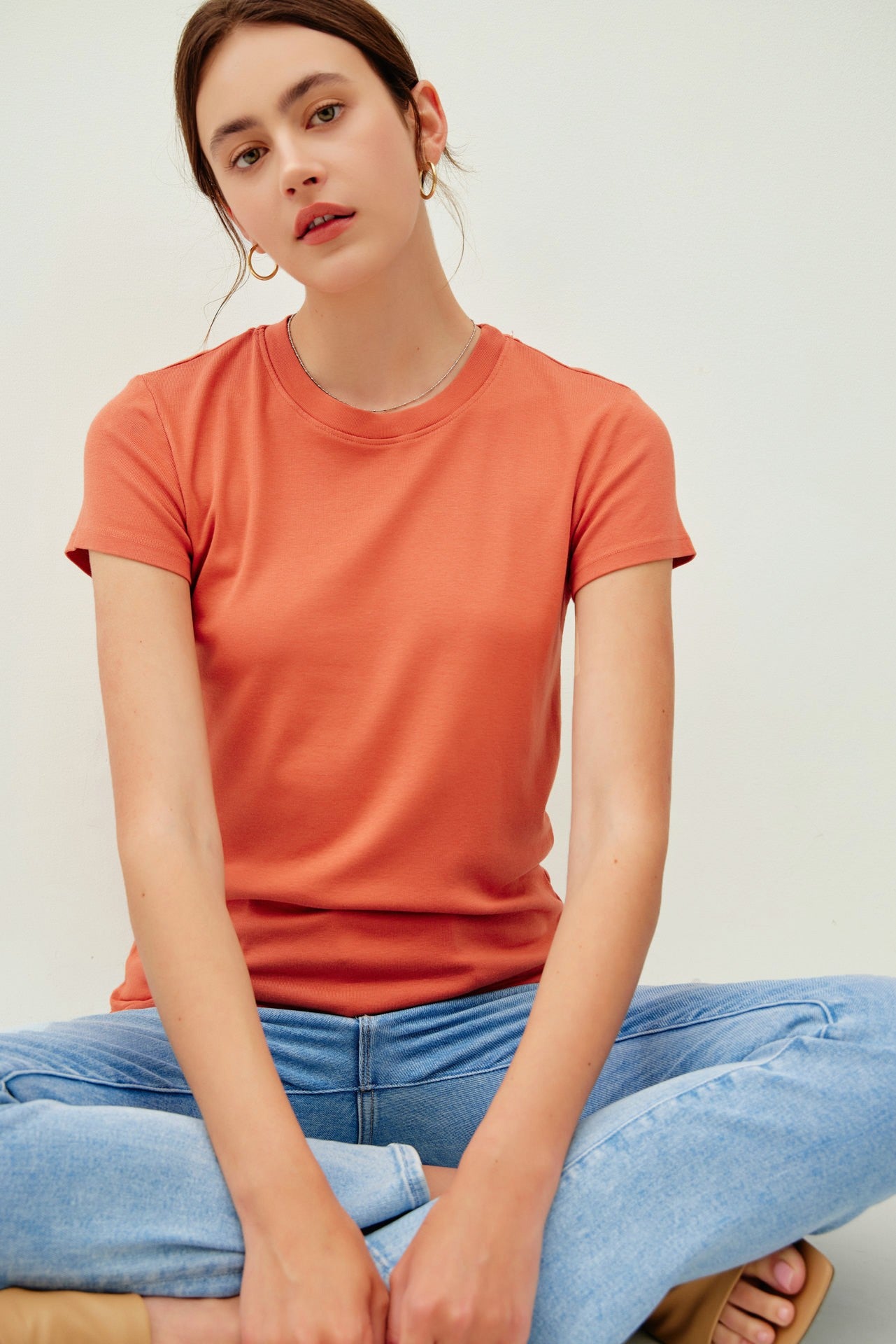 Orange Classic Crewneck T-Shirt