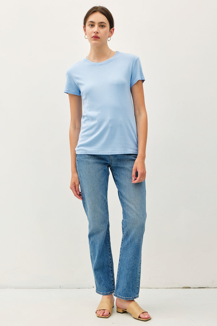 Light Blue Classic Crewneck T-Shirt