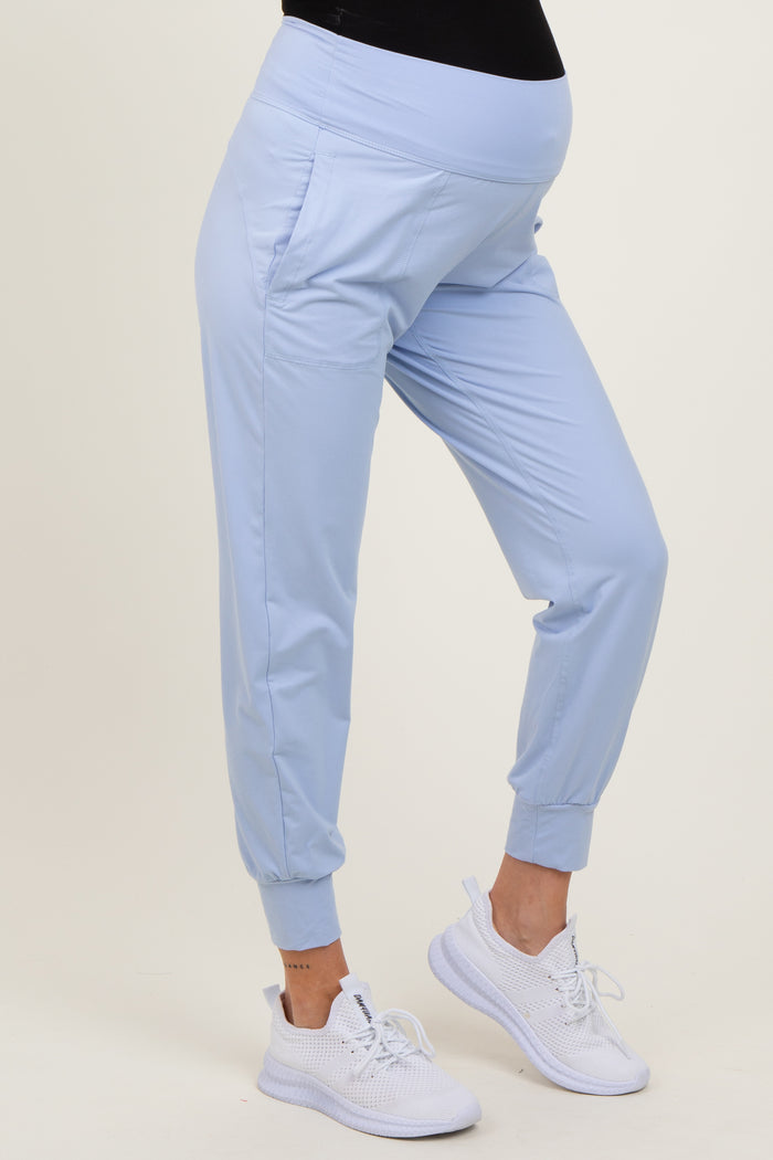 Light Blue Maternity Joggers