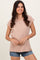 Taupe Soft Cap Sleeve Maternity T-Shirt Top