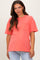 Coral Short Sleeve Front Pocket Tunic Maternity Top