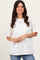 Ivory Short Sleeve Front Pocket Tunic Top