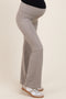 Taupe Active Pocket Flared Maternity Leggings