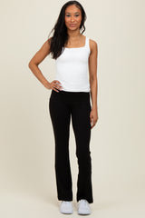 Black Active Pocket Flared Leggings
