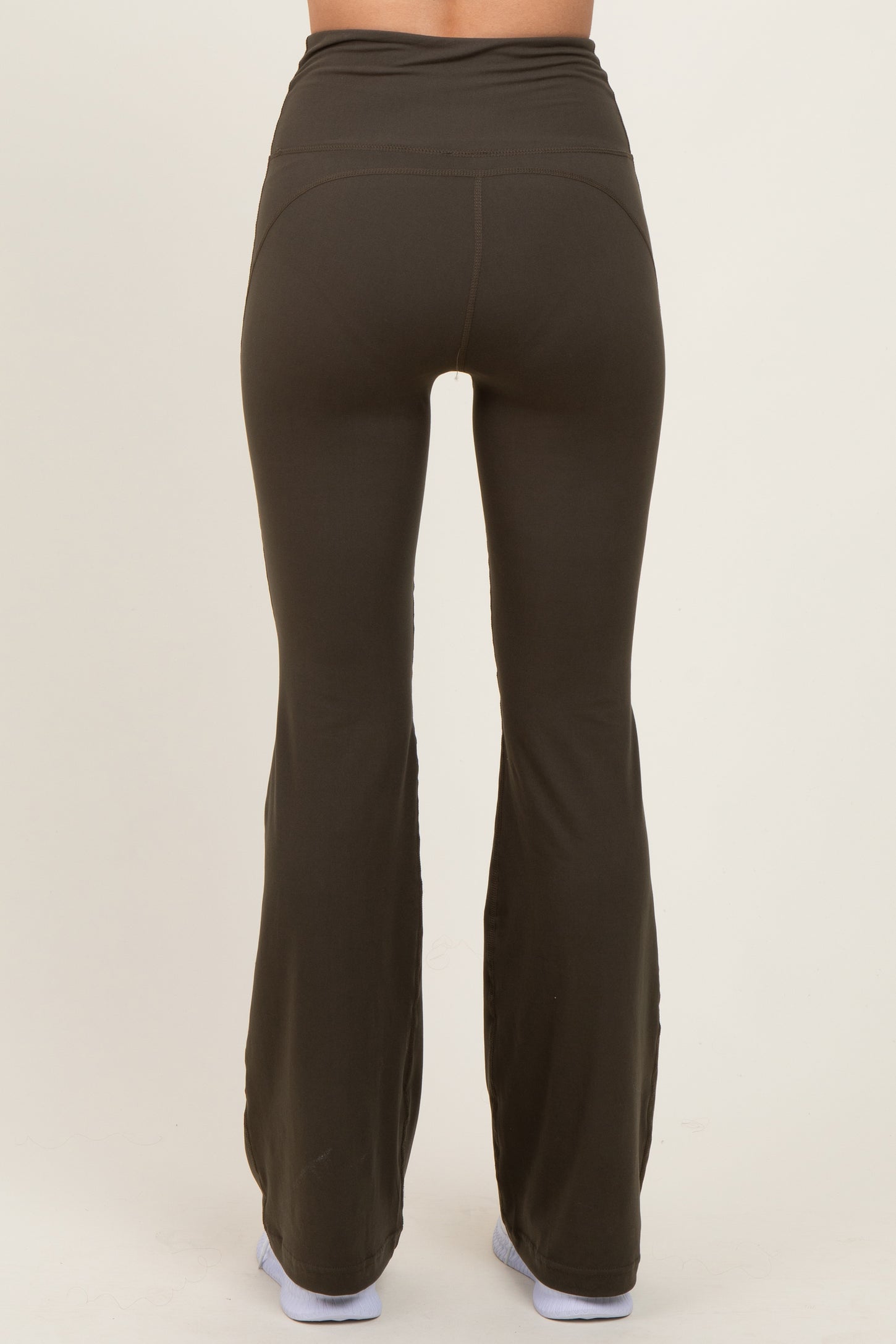 Olive Flared Leggings