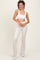 Cream Flared Leggings
