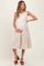 Cream Tiered Sleeveless Maternity Midi Shirt Dress