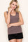 Brown Knit Sleeveless Top