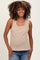 Camel Striped Maternity Tank Top