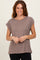 Taupe Crew Neck Muscle Tee