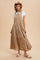 Light Taupe Embroidered Floral Skirtall
