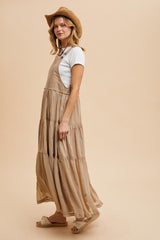 Light Taupe Embroidered Floral Skirtall