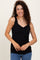 Black Sweetheart Sleeveless Top