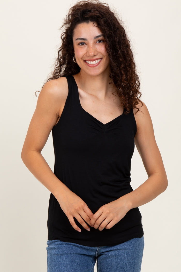 Black Sweetheart Sleeveless Top