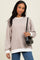 Mocha Striped Pullover Top