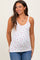 Lavender Floral Ribbed Maternity Tank Top