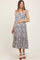 Black Multi Floral Tie Strap Maternity Maxi Dress