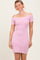Light Pink Off Shoulder Knit Mini Dress
