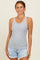 Heather Grey Ribbed Knit Tank Top