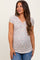 Light Olive Floral Button Detail Short Sleeve Maternity Top