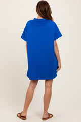 Royal Blue Mini Polo Dress