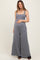 Grey Sleeveless Wide Leg Maternity Jumpsuit