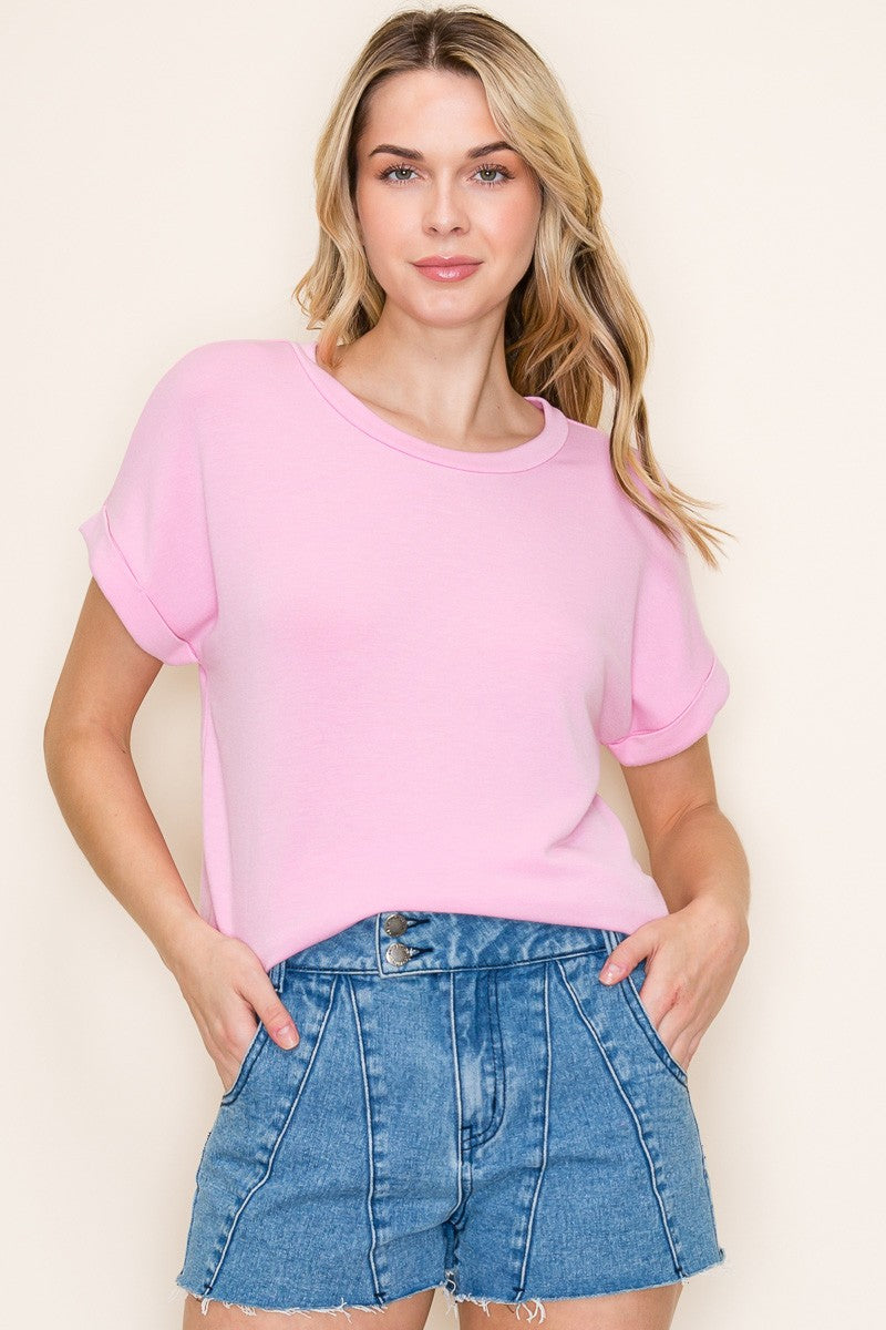Light Pink French Terry Top