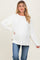 Ivory Oversized Exposed Seam Maternity Sweater