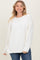 Ivory Oversized Exposed Seam Sweater