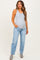 Light High Rise Ankle Boyfriend Distressed Maternity Jeans