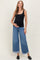 Medium Low Rise Ankle Wide Cuffed Maternity Jeans