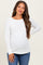 Ivory Waffle Knit Maternity Long Sleeve Top