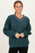 Forest Green V-Neck Sweatshirt