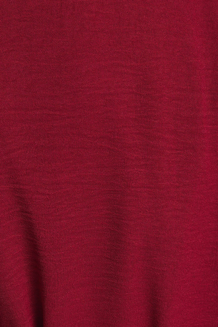 red textured fabric close-up