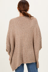 Mocha Oversized Cuffed Sleeve Cardigan