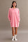 Pink Mineral Wash Oversized Sweatshirt Mini Dress