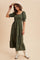 Olive Smocked Tiered Maxi Dress