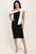 Black Oversized Bow One Shoulder Midi Dress