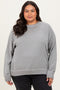 Heather Grey French Terry Vintage Wash Plus Pullover